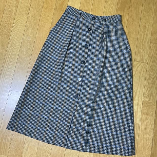 자라 멀티컬러 울 스커트 S