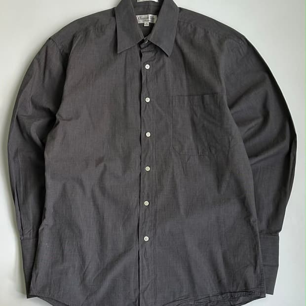 크리스찬 디올 슈미즈 코튼 셔츠 그레이