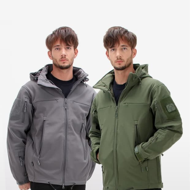 스페이드  후드 소프트쉘 자켓 올리브