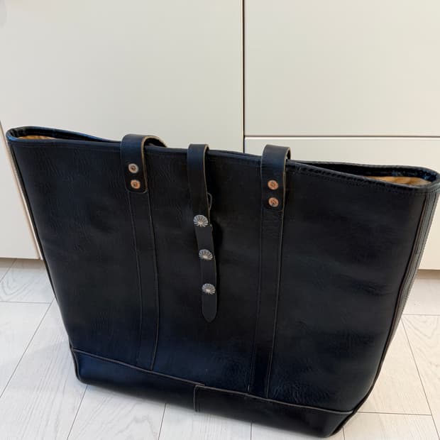 RRL 콘초 레더 토트백 숄더백