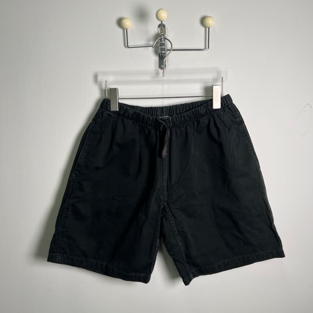 Gramicci 그라미치 블랙 코튼 밴딩 반바지 M