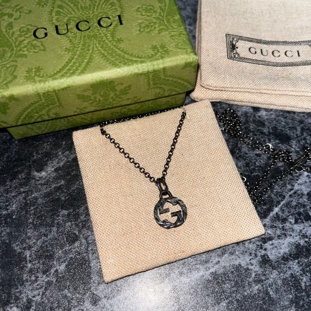 [Gucci]구찌 인터로킹 G 펜던트 목걸이