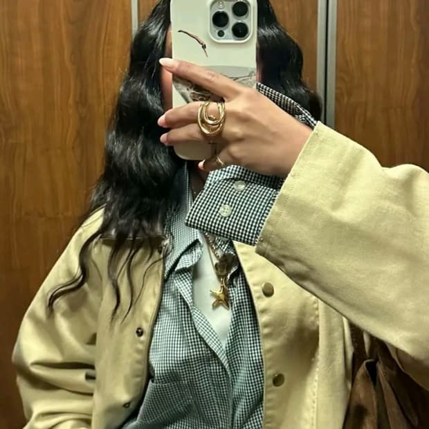 SHIPS USA 메이드 코튼 체크 버튼다운 셔츠