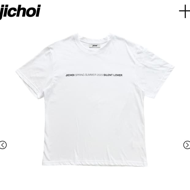 지초이 23ss SILENT LOVER 티셔츠 화이트