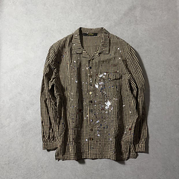 Archivio J.M. Ribot Hand-Painted Gingham