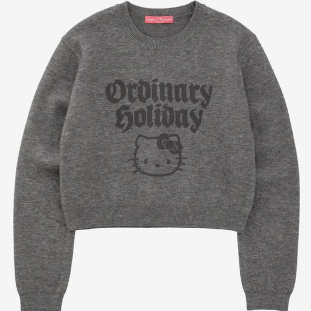 오디너리홀리데이 헬로키티 니트 그레이
