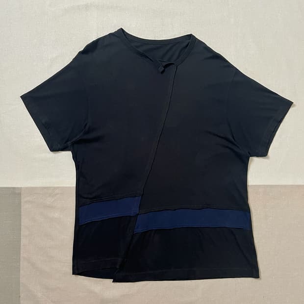요지야마모토 ground y 비대칭 절개 티셔츠 yohji 