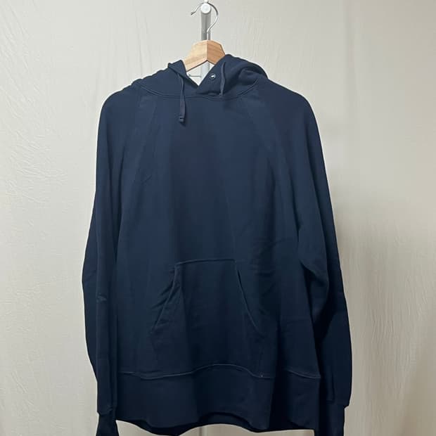 Engineered garments snap hoodie navy