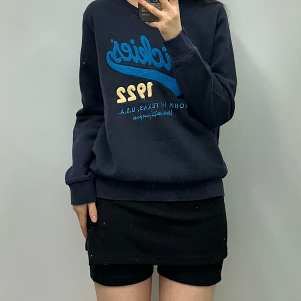 디키즈 y2k 와투케 덤블로고 네이비 맨투맨