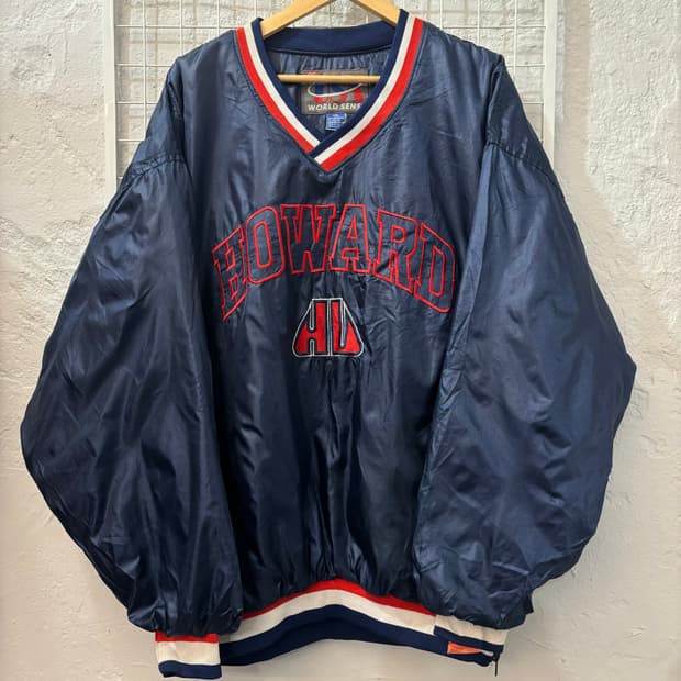 90s USA 월드 센스 하워드 네이비 웜업 2XL