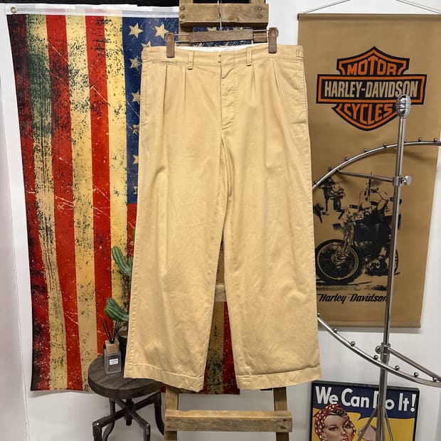 00s 랄프로렌 헤비코튼 컴뱃 트라우저 와이드핏 N772