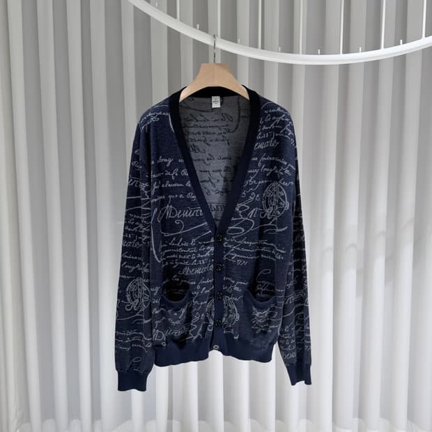 (S급/3XL) / 벨루티 린넨 울 시크리토 가디건 자켓