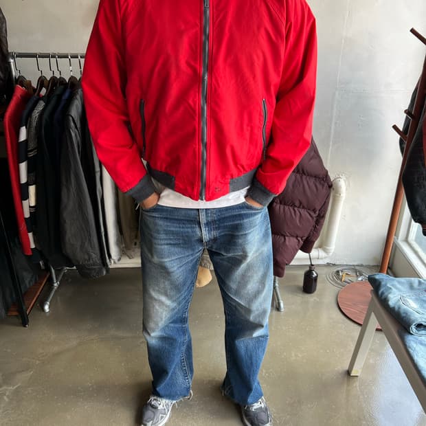 울리치 usa 빈티지 웜업 플리스 레드 