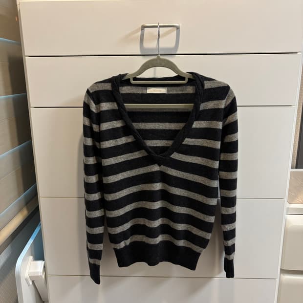 y2k 캐시미어 100% 스트라이프 니트