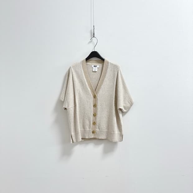 퓨어 DKNY 린넨 블렌디드 가디건