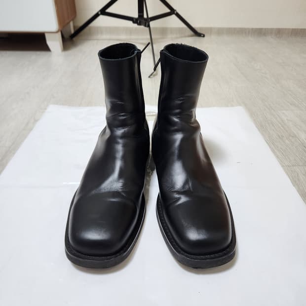 로맨틱무브 블랙 스퀘어토 지퍼 부츠 270