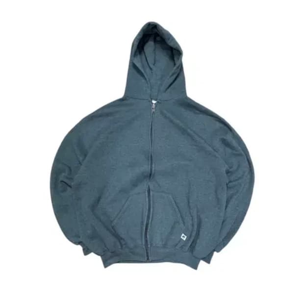 90s 러셀 후드집업 다크그레이XL
