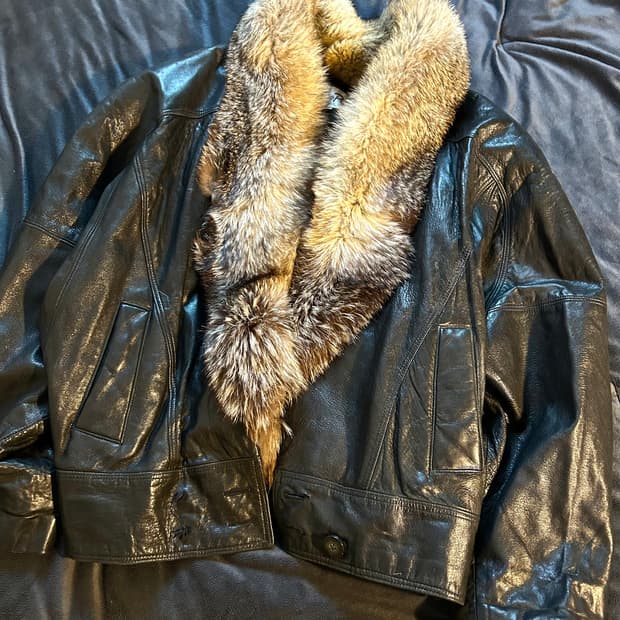 Sheep Skin Fur Leather Jacket