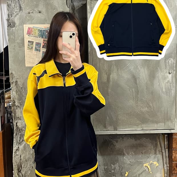 퓨마 배색 져지 XL 네이비 #csz875