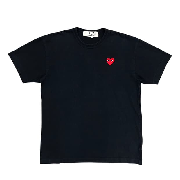 꼼데가르송 레드와펜 블랙 반팔(XL)