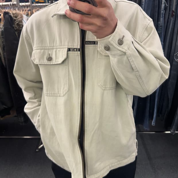 L)컨버스 빈티지 코튼 집업 자켓
