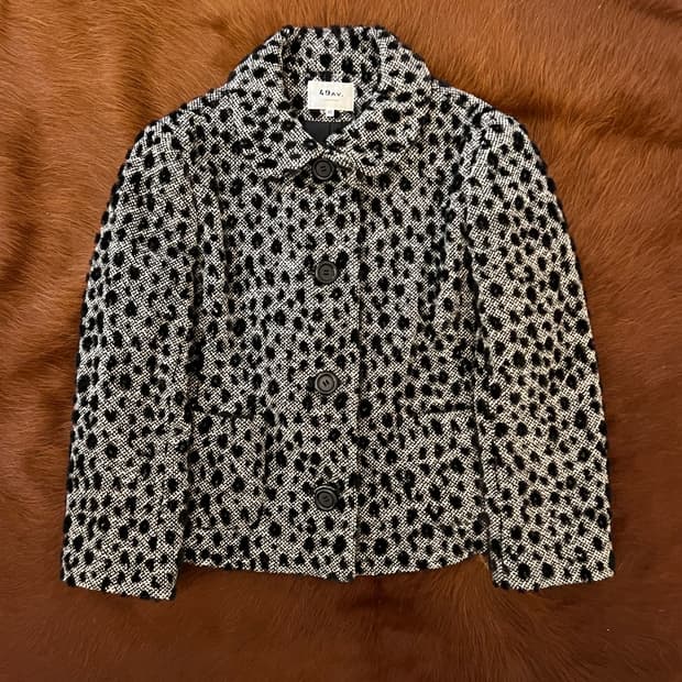 모노톤 레오파드 자켓
