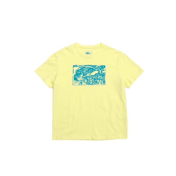 [새상품/S] WAVE COAST HALF TEE (YELLOW)