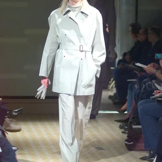 에르메스 by 마틴 마르지엘라 X 매킨토시 AW01 러버 트렌치 코트