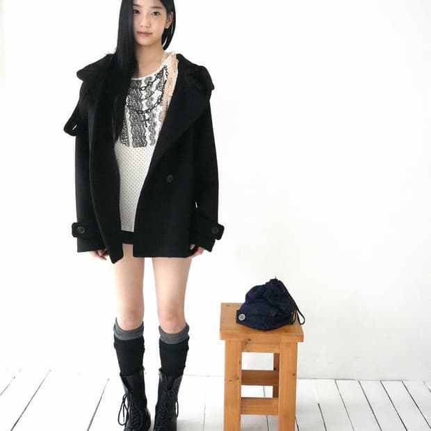 인앤양인하모니 인앤양 미야 코트 블랙 (리뉴얼 전)