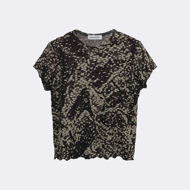 999휴머니티 MOSSY KNITTED HALFSLEEVE