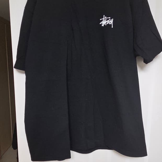 스투시 베이직 반팔 블랙,화이트 XL