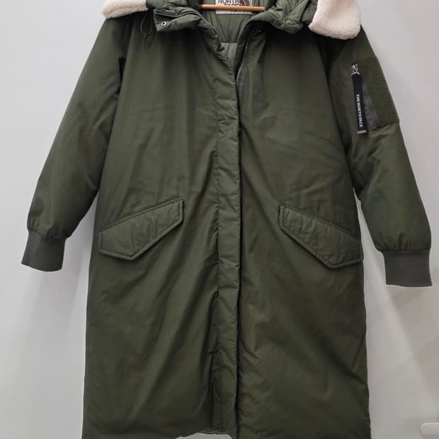 노스페이스 여성 화이트라벨 네일튼 구스다운 롱패딩.   싸이즈  95 L