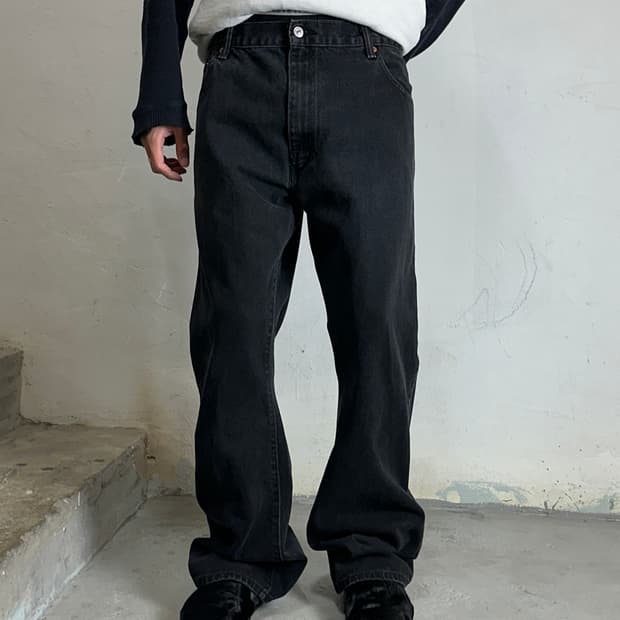 00's 빈티지 리바이스 517 블랙 부츠컷 플레어진