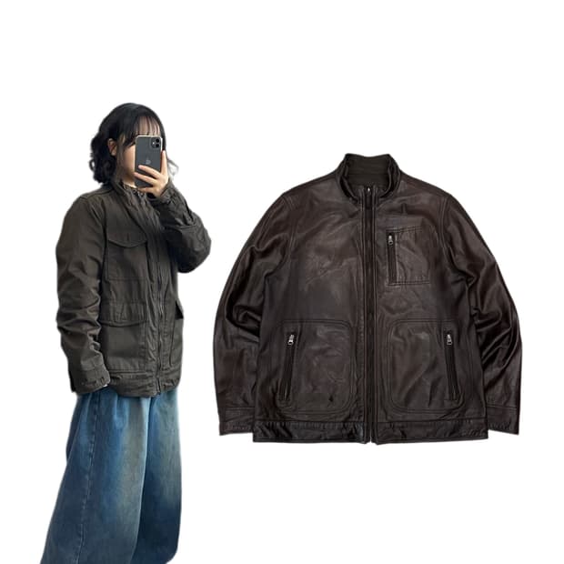 JPN 제팬 리버시블 리얼레더 가죽자켓