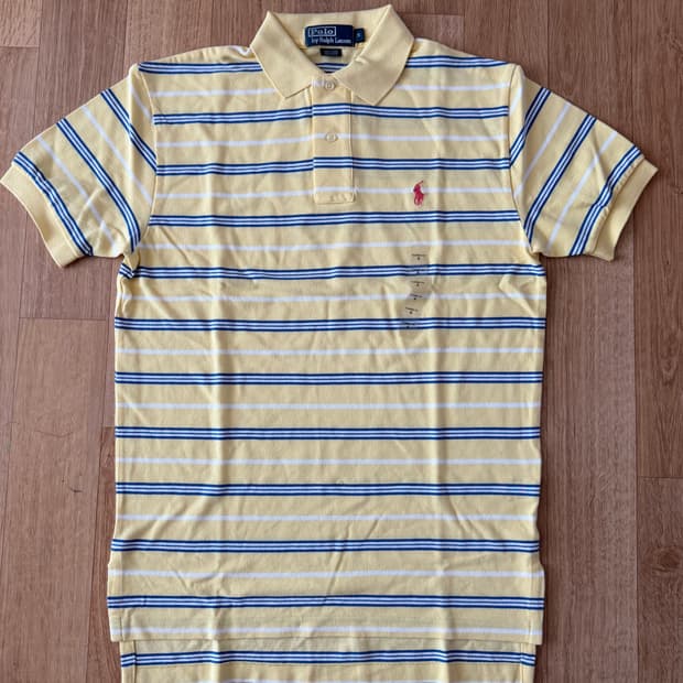 폴로 랄프로렌 스트라이프 반팔 카라티 S