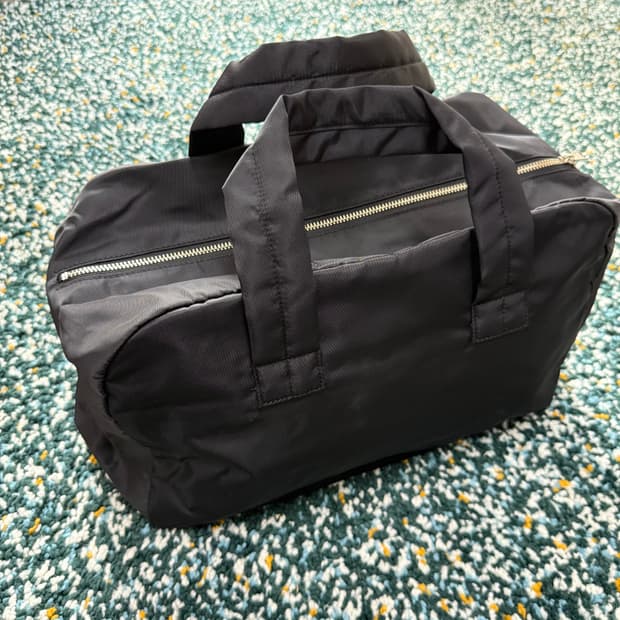 꼼데가르송 나일론 보스턴 토트백 라지  블랙