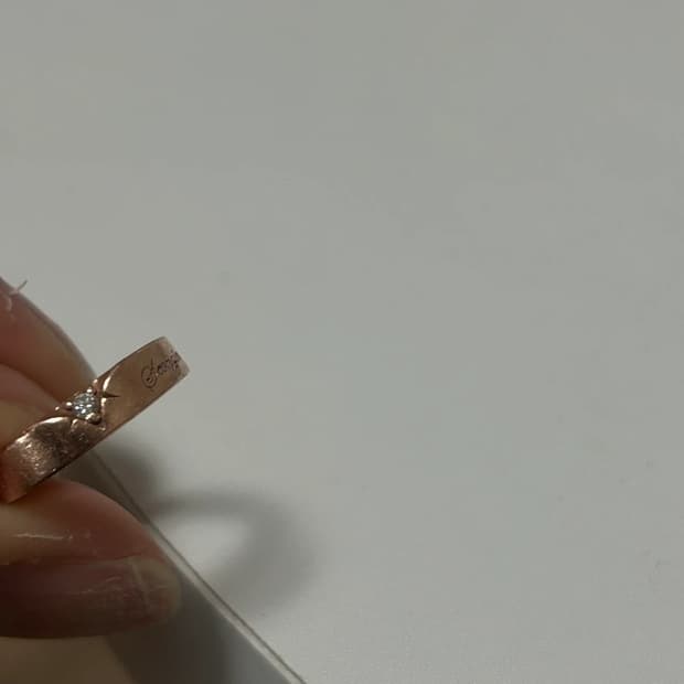 14k 로즈골드 반지 8호