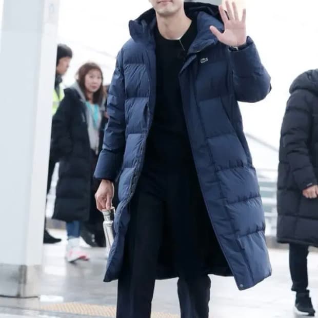 라코스테 롱패딩 점퍼