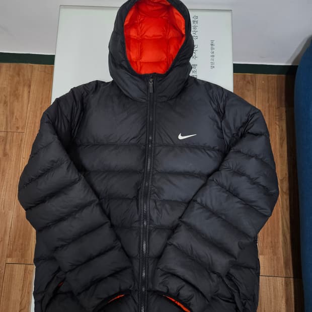 나이키 경량 후드 패딩