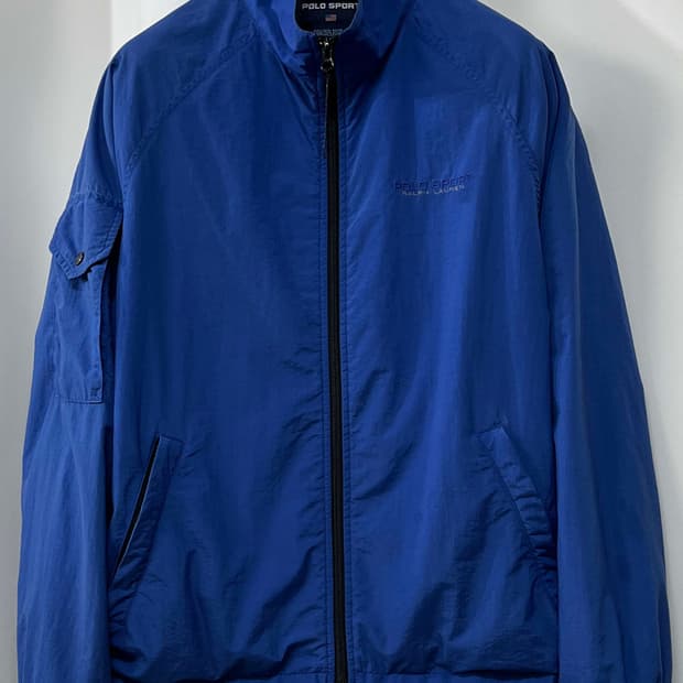 90's 폴로스포츠 로얄블루 윈드브레이커 스포츠맨 자켓