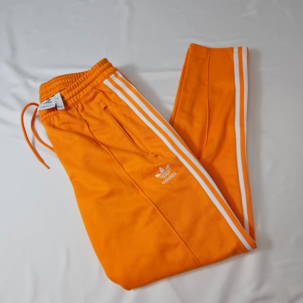 아디다스 오리지널 베켄바우어 오렌지 희귀색상 트레이닝 트랙팬츠 바지 M