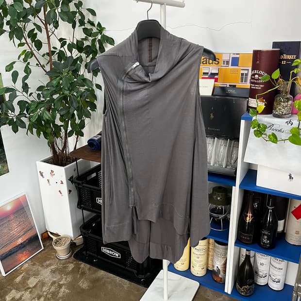 릭오웬스 슬리브리스 원피스 40