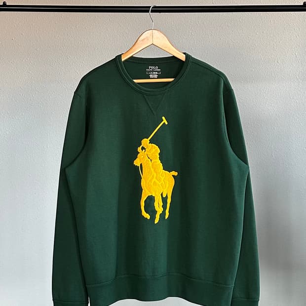 [L]폴로 랄프로렌 빅포니 그린 맨투맨