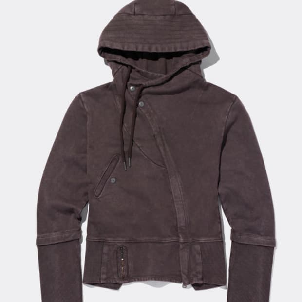 미스치프 ASYMMETRIC HOODIE ZIP-UP-PURPLE BRO