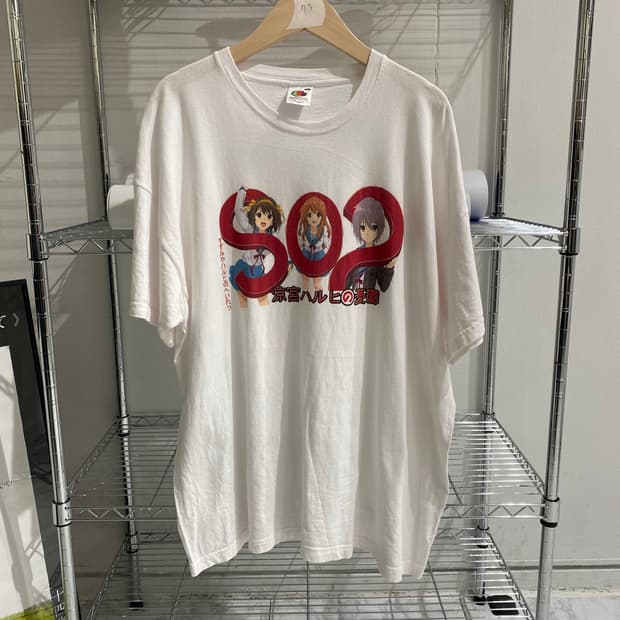 스즈미야 하루히 부틀렉 애니메이션 티셔츠