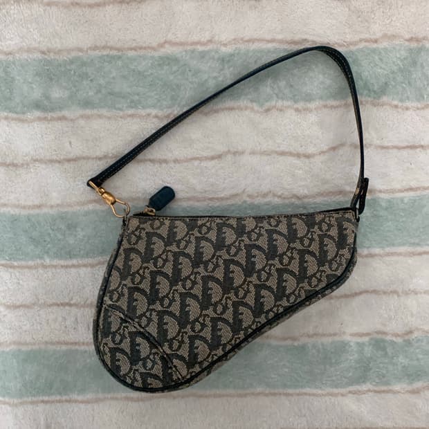 빈티지 디올 새들 파우치백 가방