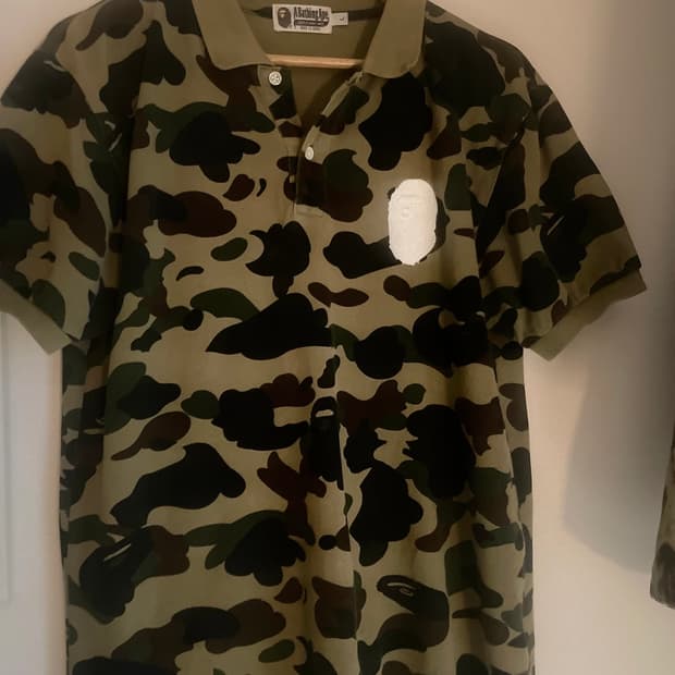 (SALE🔥) 베이프 카모 녹계 카라티