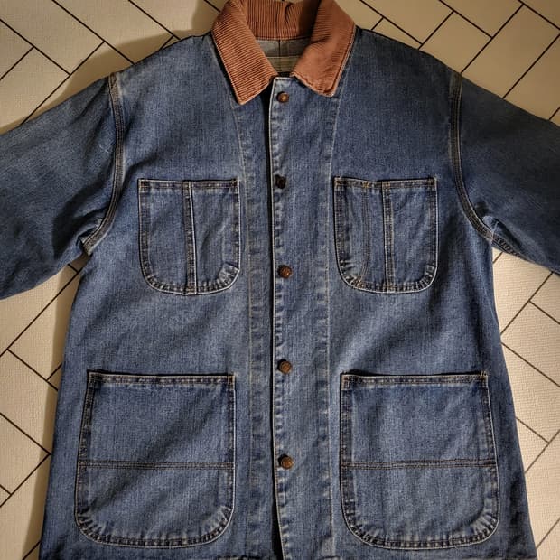 데님 청자켓 남녀공용 핏