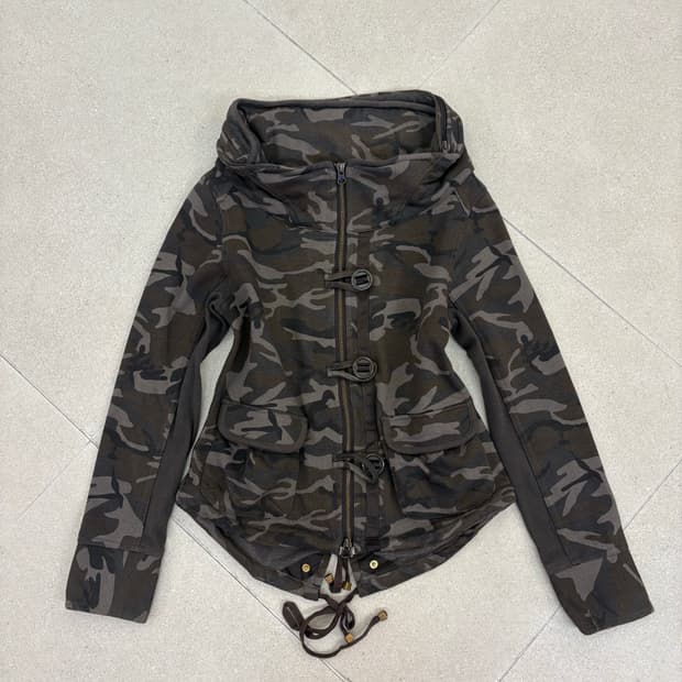 카모 야상 집업