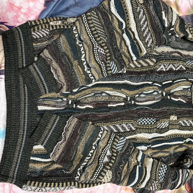 빈티지 케이블 니트 